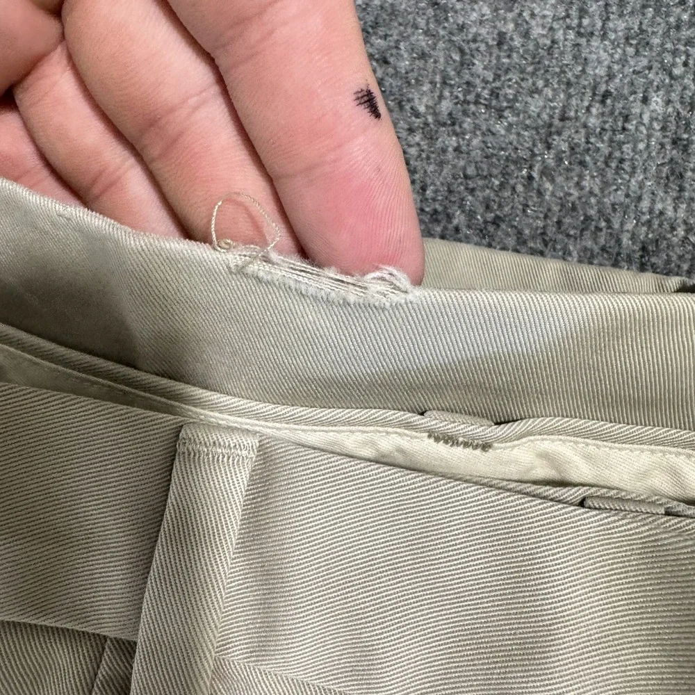 Brooks Brothers Elliot Advantage Chino Men 40x32 Khaki Beige Pleated Cuffed Pant